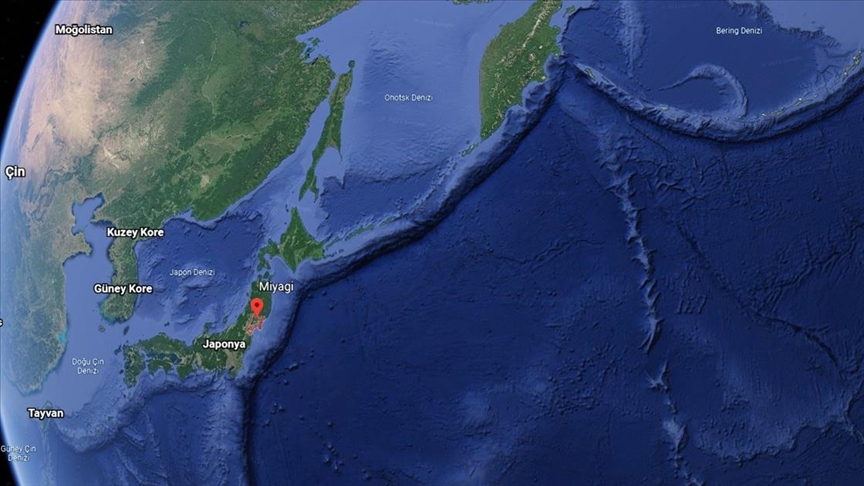 Japonya’nın Miyagi eyaletinde 7,2 büyüklüğünde deprem meydana geldi