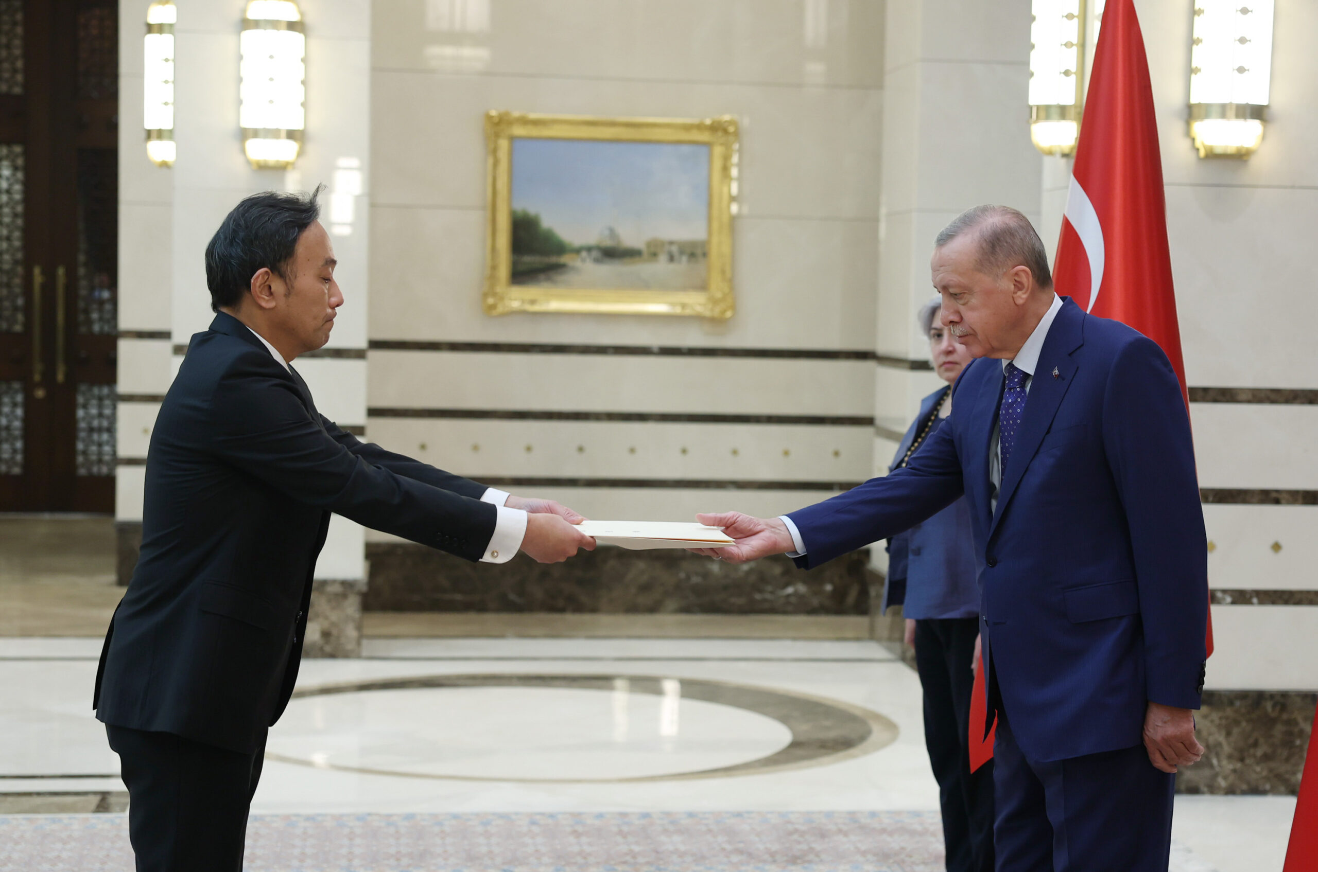 Cumhurbaşkanı Erdoğan, Japonya Büyükelçisi Takahiko Katsumata’yı kabul etti